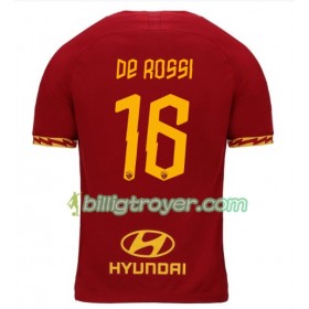 Billige Fotballdrakter AS Roma DE Rossi 16 Hjemmedraktsett 2019/20 Kortermet